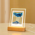 Load image into Gallery viewer, Sand Art Moving Night Lamp -  Quicksand 3D Landscape Flowing Sand Picture - Zen Decor Ideas - Personal Hour for Yoga and Meditations 
