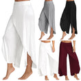 Load image into Gallery viewer, Meditation Clothes - Women Wide Leg Pants Loose Fitness Yoga Split Trousers Mandala Open Leg Pants Comfort Gypsy Hippie Aladdin Harem Pants - Personal Hour for Yoga and Meditations 
