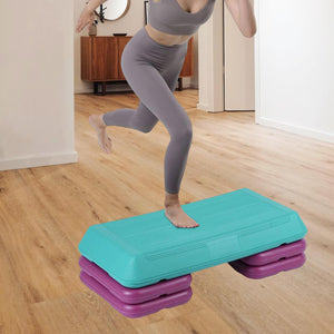 Fitness Pedal Non Slip Board Adjustable Heavy Duty Aerobic Step Trainer for - Yoga Balancing Training - Personal Hour for Yoga and Meditations 