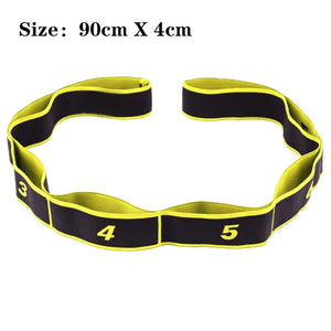 Open image in slideshow, Yoga Pull Strap Belt Polyester Latex Elastic Latin Dance Stretching Band Loop Yoga Pilates GYM Fitness Exercise Resistance Bands - Personal Hour for Yoga and Meditations 
