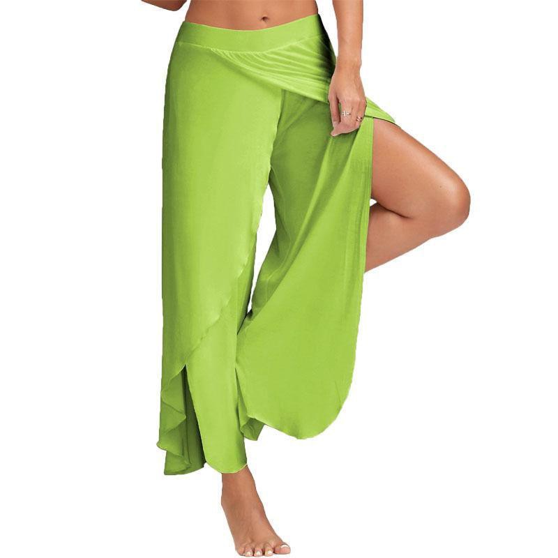 Meditation Clothes - Women Wide Leg Pants Loose Fitness Yoga Split Trousers Mandala Open Leg Pants Comfort Gypsy Hippie Aladdin Harem Pants - Personal Hour for Yoga and Meditations 