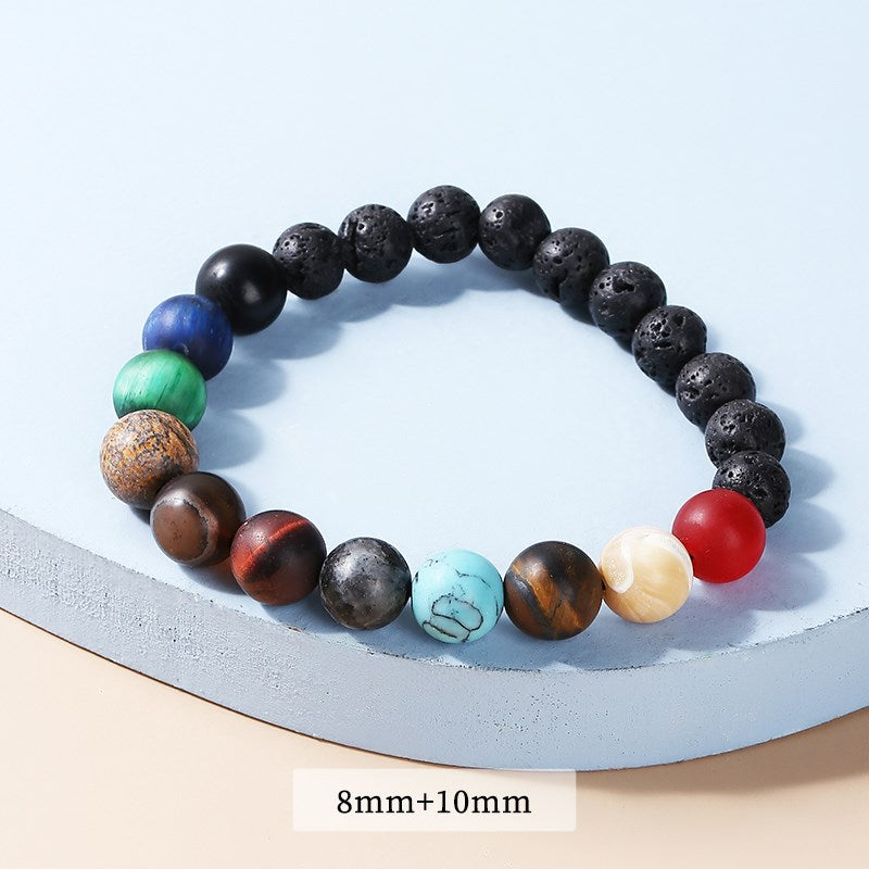 Natural Stone Eight Planets Bead Bracelets - Personal Hour for Yoga and Meditations