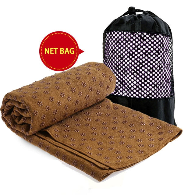 Portable Yoga Anti-Slip Blanket - Yoga Mat Towel Sports Blanket - Personal Hour for Yoga and Meditations 