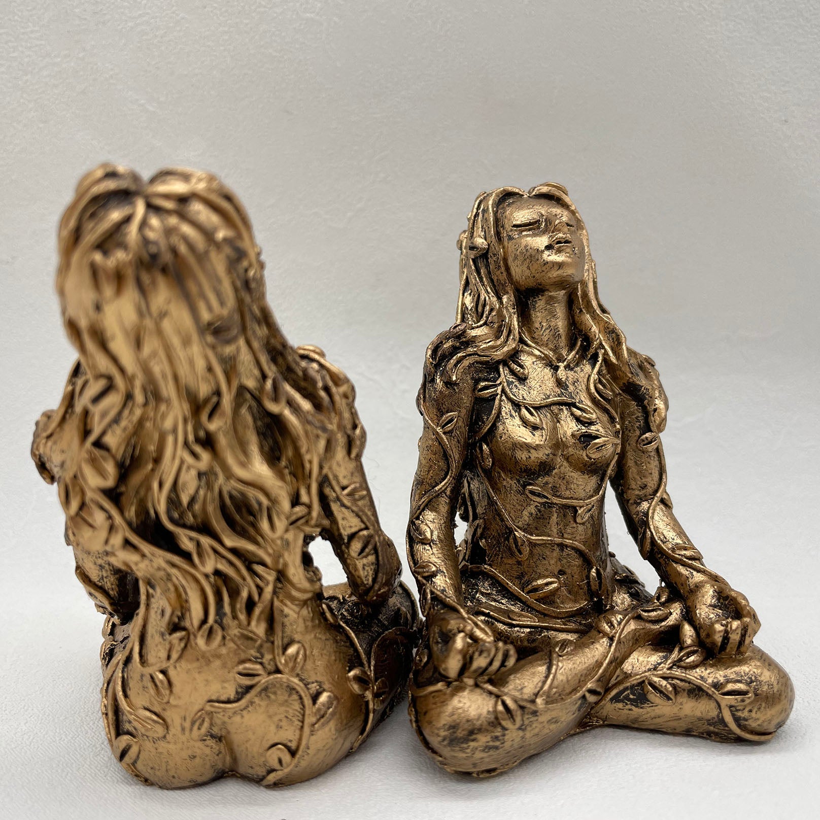 Zen Decor Ideas - Mother Earth Statue Mini Gaia Fairy Decorative Buddha Statue Decorative Figurines Goddess - Healing Chakra Meditation Home Decor - Personal Hour for Yoga and Meditations 