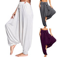 Load image into Gallery viewer, Yoga Harem Pants Women Fashion Solid Color Yoga Pants Casual High Waist Drawstring Comfortable Summer Loose Sport Pants Jumpsuit - Personal Hour for Yoga and Meditations 
