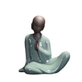 Load image into Gallery viewer, Small  Monk Buddha Statues Tathagata Yoga Mandala Sculptures Ceramic - Zen Decor Ideas - Personal Hour for Yoga and Meditations 
