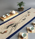 Load image into Gallery viewer, Table flag Chinese Zen cotton hemp tea table tea table tea table cloth art long tablecloth dry tea making mat tea table mat - Personal Hour for Yoga and Meditations 
