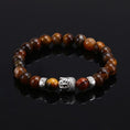 Load image into Gallery viewer, Tiger Eye Lava Stone Bead Buddha Bracelet Jewelry Yoga Prayer Bracelets Men Women Mujer Pulseras Fashion Jewelry - Personal Hour for Yoga and Meditations 
