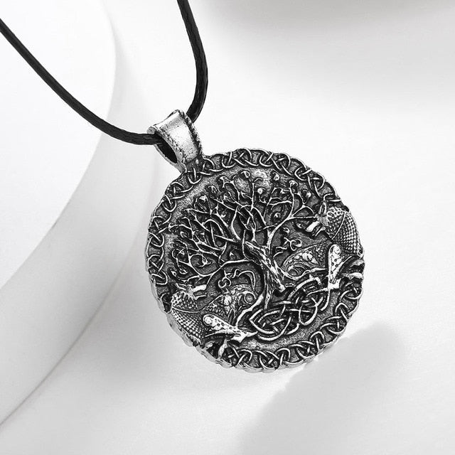 Tree Of Life And World Pendant Necklace - Personal Hour for Yoga and Meditations 