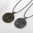 Load image into Gallery viewer, Tree Of Life And World Pendant Necklace - Personal Hour for Yoga and Meditations 
