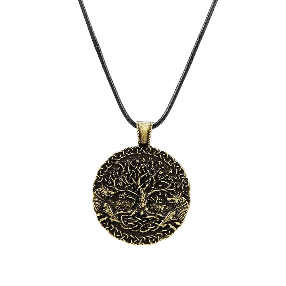 Tree Of Life And World Pendant Necklace - Personal Hour for Yoga and Meditations 