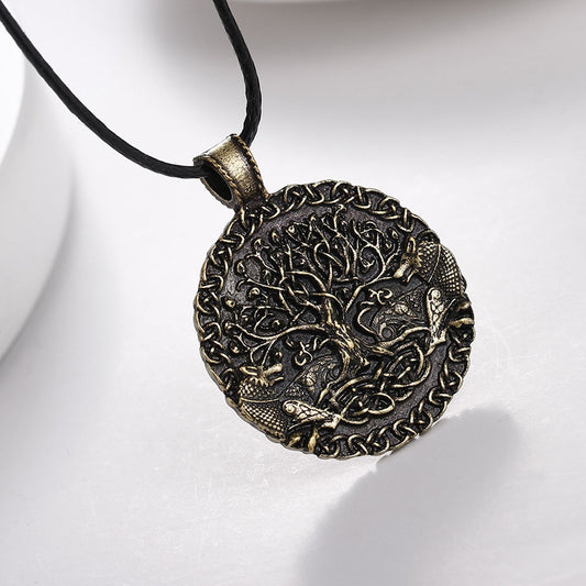 Tree Of Life And World Pendant Necklace - Personal Hour for Yoga and Meditations