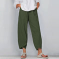 Load image into Gallery viewer, Harem Baggy Pants for Women - Casual Cotton Trousers with Elastic Waist - Personal Hour for Yoga and Meditations 
