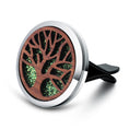 Load image into Gallery viewer, Vintage Wood Tree Of Life Aroma Air Freshener Stainless Steel Perfume Locket Essential Oil Diffuser - Personal Hour for Yoga and Meditations 

