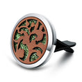 Load image into Gallery viewer, Vintage Wood Tree Of Life Aroma Air Freshener Stainless Steel Perfume Locket Essential Oil Diffuser - Personal Hour for Yoga and Meditations 
