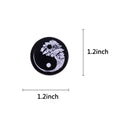 Load image into Gallery viewer, Yin Yang Bonsai Tree Ename Pin Japanese Buddhist Zen Badge Jewelry Backpack Decoration - Personal Hour for Yoga and Meditations 
