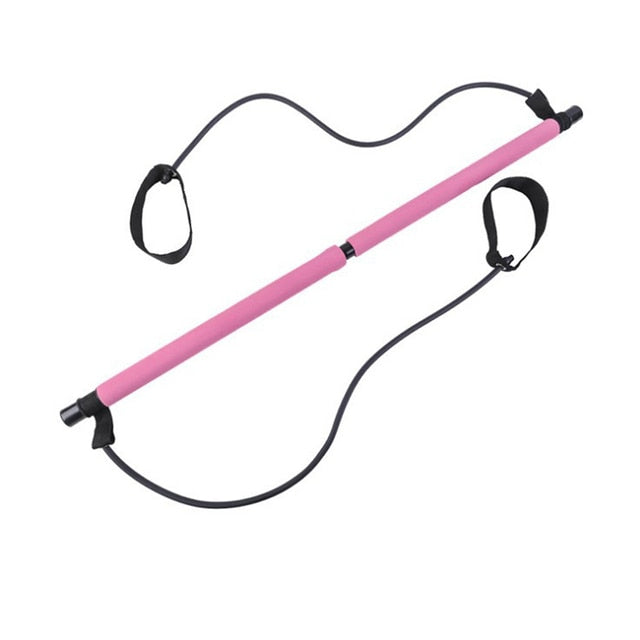 Yoga Resistance Bands Pull Rope Rubber -  Pilates Stick - Pilates Bar - Personal Hour for Yoga and Meditations 