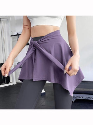 Open image in slideshow, Anti-glare Yoga Fitness Sports -Yoga Wrap Skirt Straps A Skirt To Cover The Buttocks - Personal Hour for Yoga and Meditations 
