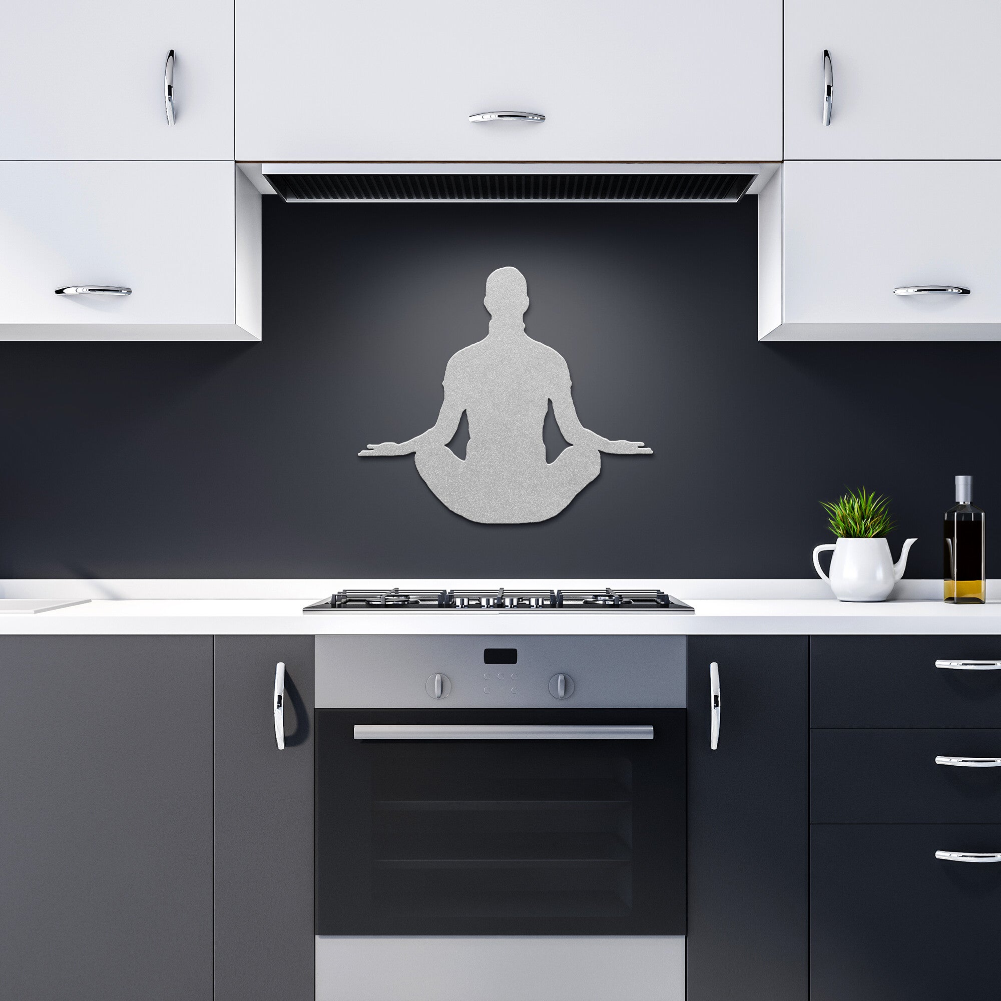 Yoga Man - Meditation Gift - Metal Sign - Personal Hour for Yoga and Meditations 