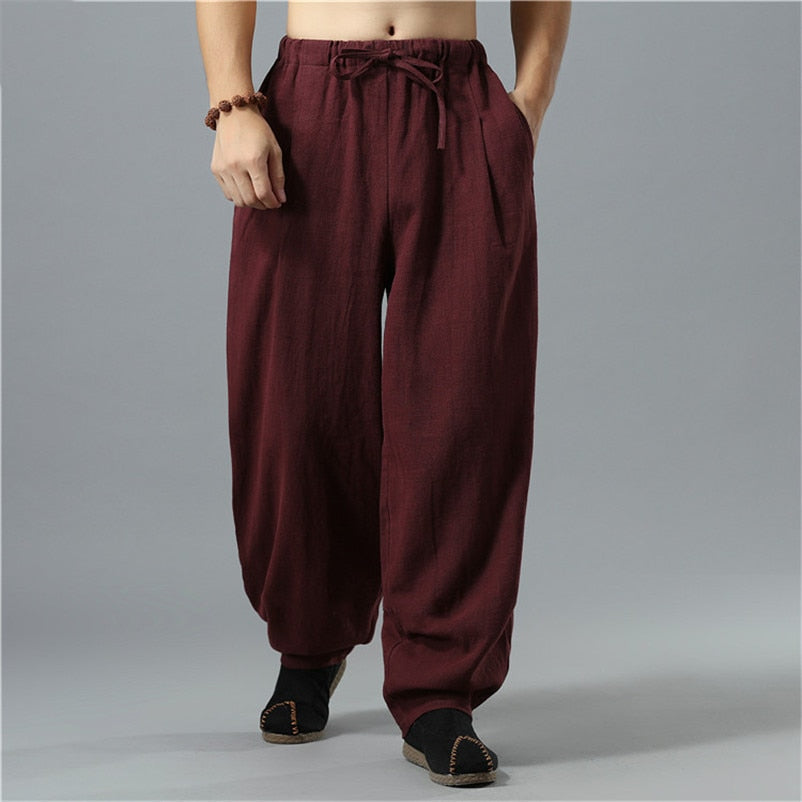 Yoga Trousers - Loose Yoga Pants - Plus Size - Personal Hour for Yoga and Meditations 