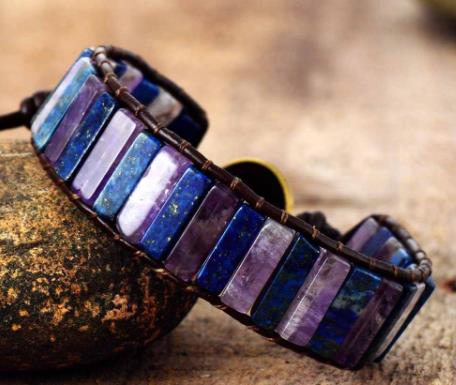 Stone Accessories - Multicolor Chakra Bracelet - Personal Hour for Yoga and Meditations 