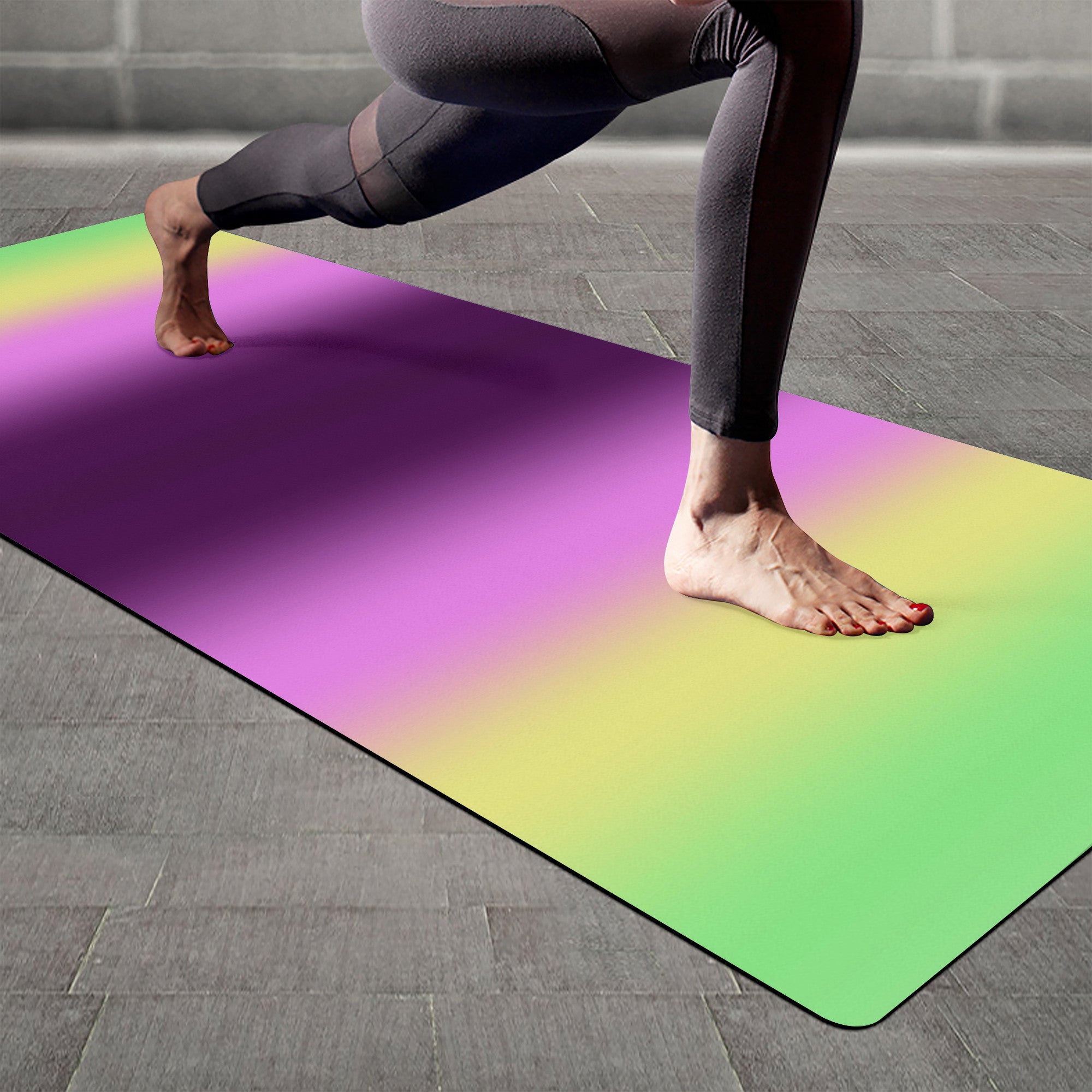 Teen Yoga Mat - Energy Colorful Style - Personal Hour for Yoga and Meditations 