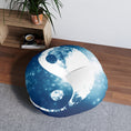 Load image into Gallery viewer, Yin Yang Meditation and Zen Comfy Floor Pillow Tufted Floor Pillow, Round 30 X 30 - Personal Hour 
