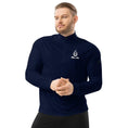 Load image into Gallery viewer, Adidas - quarter zip yoga pullover -  eco-friendly - regular fit navy - Personal Hour for Yoga and Meditations 
