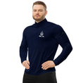 Load image into Gallery viewer, Adidas - quarter zip yoga pullover -  eco-friendly - regular fit navy - Personal Hour for Yoga and Meditations 
