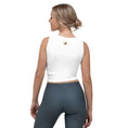 Load image into Gallery viewer, White Yoga Clothes - Crop Yoga Top - Personal Hour for Yoga and Meditations 
