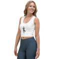 Load image into Gallery viewer, White Yoga Clothes - Crop Yoga Top - Personal Hour for Yoga and Meditations 

