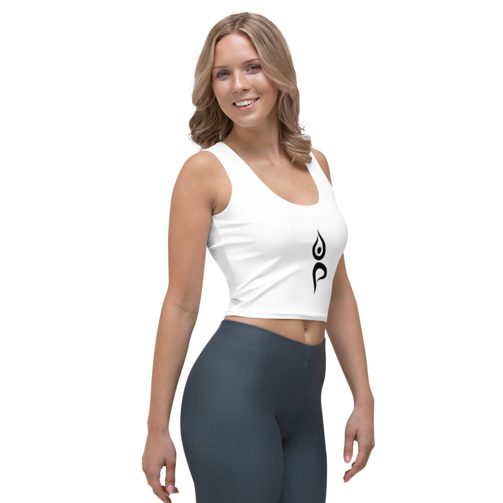 White Yoga Clothes - Crop Yoga Top - Personal Hour for Yoga and Meditations 