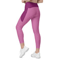 Load image into Gallery viewer, Pink Yoga Pants - Yoga Leggings with Pockets - Personal Hour for Yoga and Meditations 
