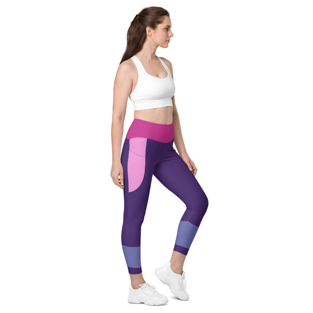 Colorful Yoga Pants - Teen Leggings with Pockets - Personal Hour for Yoga and Meditations 