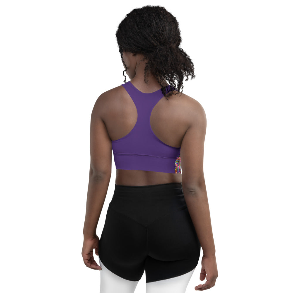 Double-layered longline yoga and zen bra - Personal Hour for Yoga and Meditations 