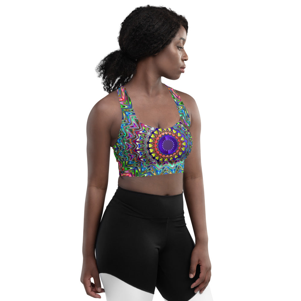 Double-layered longline yoga and zen bra - Personal Hour for Yoga and Meditations 