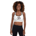 Load image into Gallery viewer, Yoga Padded Bra - Soft Moisture-Wicking Fabric - Om Sign - Personal Hour for Yoga and Meditations 
