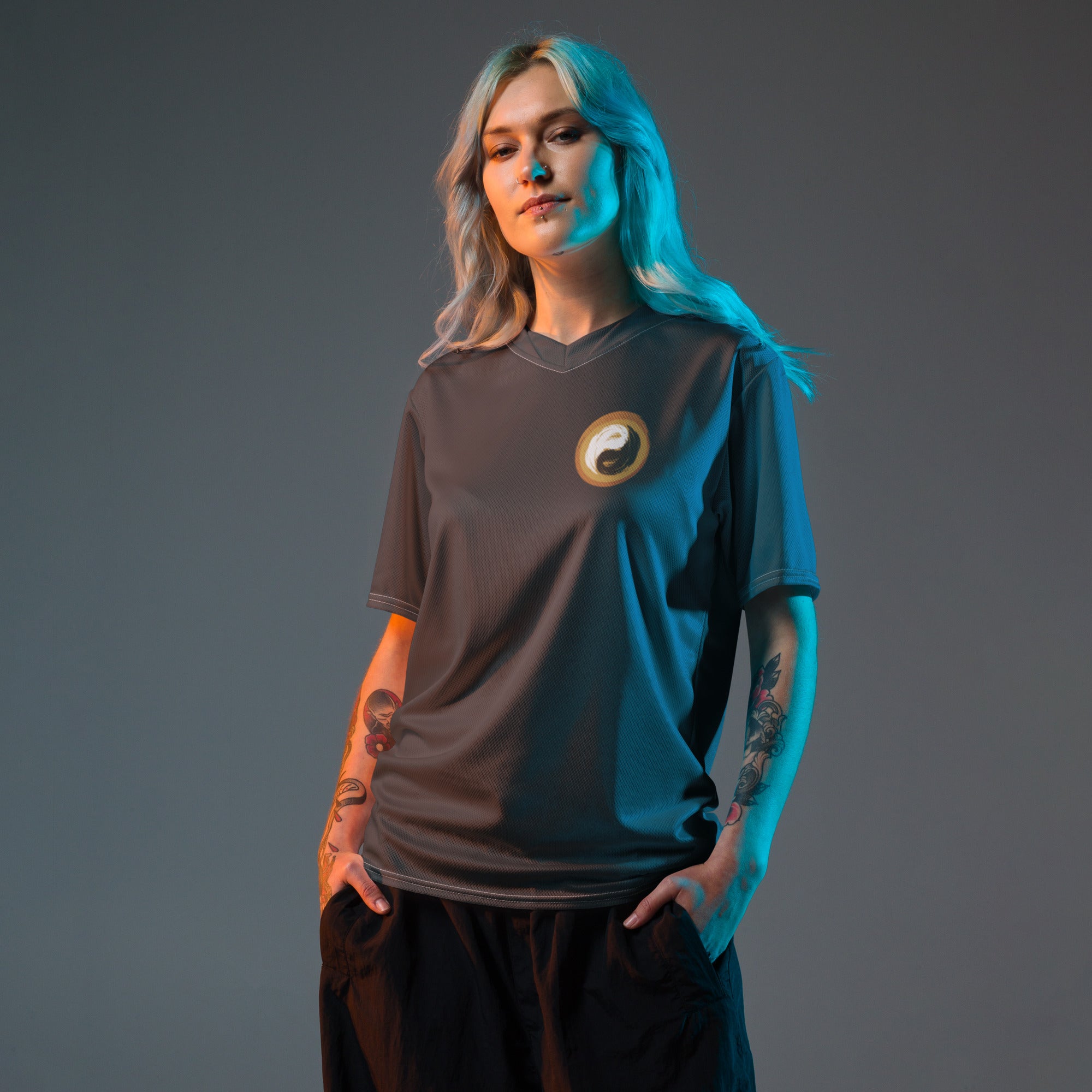 Recycled unisex yoga and sports jersey - Personal Hour for Yoga and Meditations 