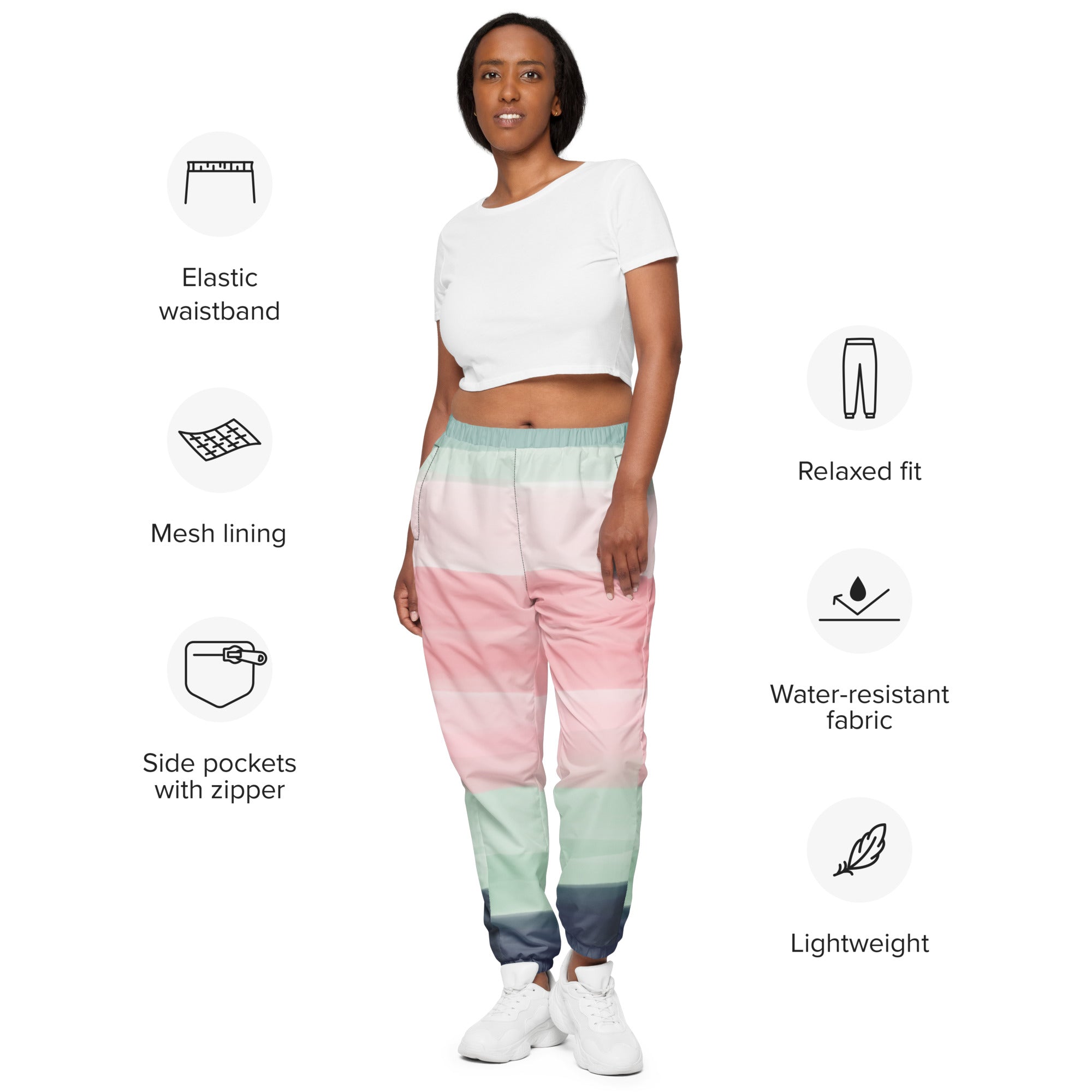 Unisex track pants - summer colorful yoga outfit - Personal Hour for Yoga and Meditations 