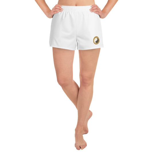 White Yoga Clothes - Women's Yoga Short Shorts - Personal Hour for Yoga and Meditations 