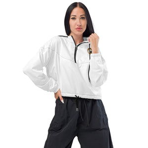 Open image in slideshow, Yoga and Hike Women’s cropped windbreaker - Personal Hour for Yoga and Meditations 
