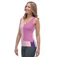 Load image into Gallery viewer, Colorful Pink Sublimation Cut & Sew Tank Top for Yoga - Personal Hour for Yoga and Meditations 
