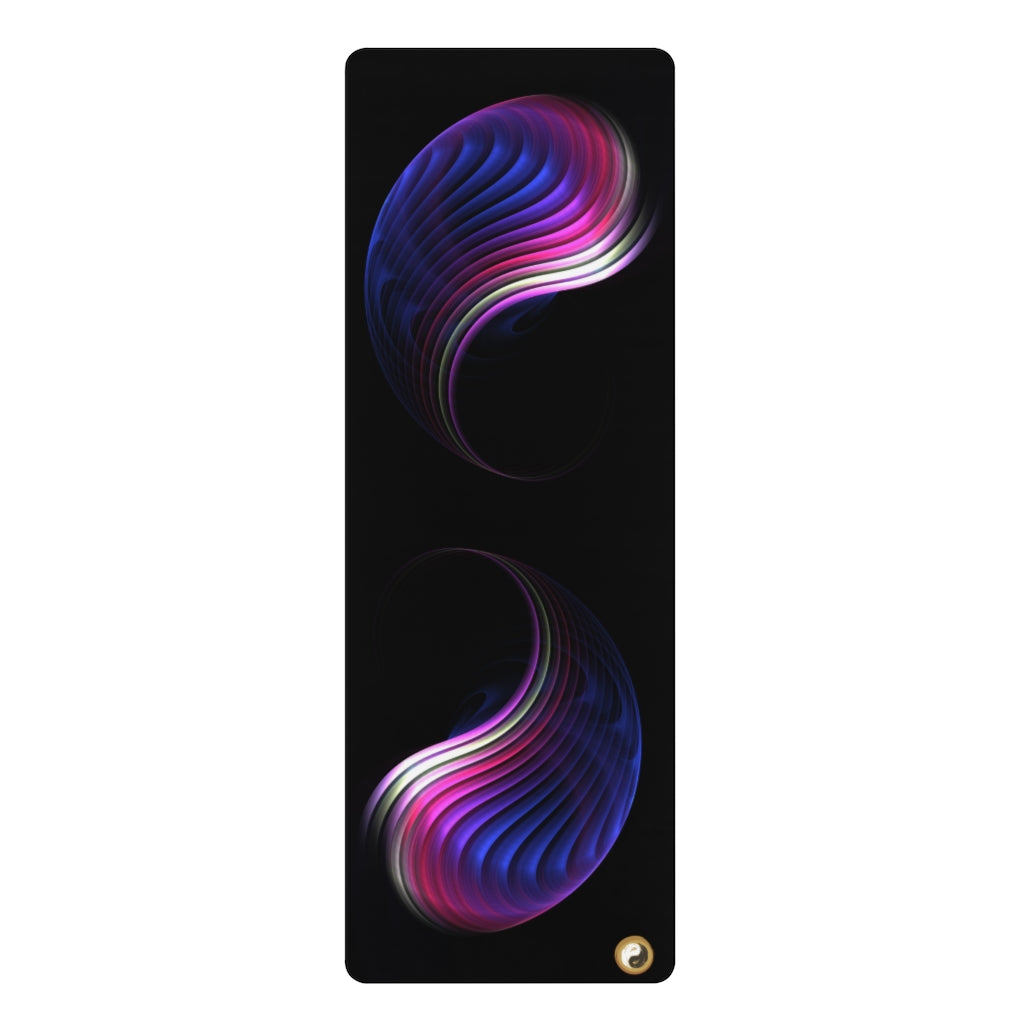 The Light of Yin and Yang Premium Rubber Yoga Mat - Personal Hour for Yoga and Meditations 
