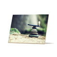 Load image into Gallery viewer, Zen Decor Ideas - Ceramic Balanced Photo Tile - Personal Hour for Yoga and Meditations 
