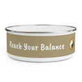 Load image into Gallery viewer, Reach your Balance - Healthy body and Mind - Enamel Bowl - Gift with Message - Personal Hour for Yoga and Meditations 

