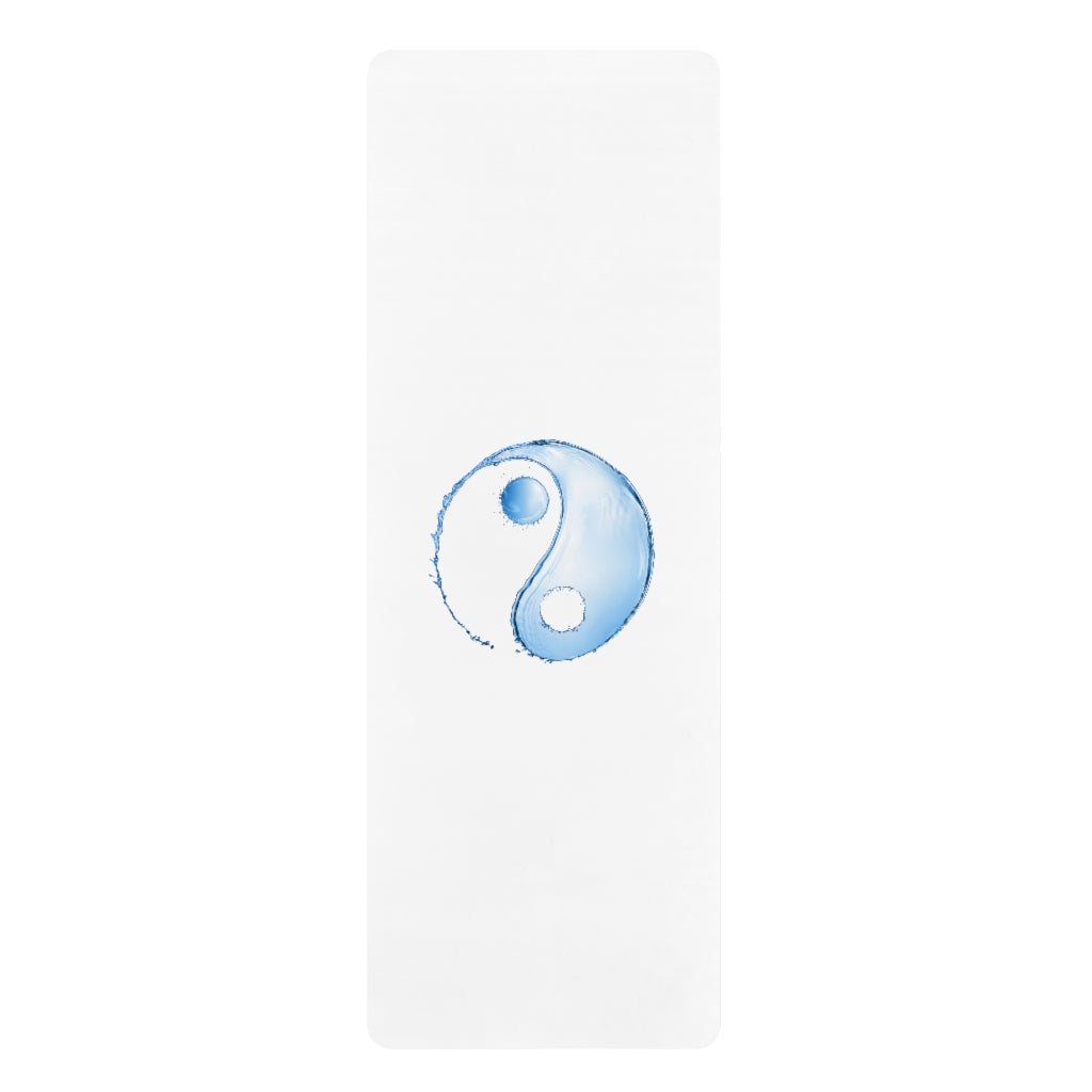 White Water Yin and Yang Rubber Yoga Mat - Personal Hour for Yoga and Meditations 