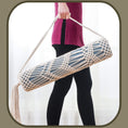 Load image into Gallery viewer, Crochet Macrame Yoga Mat Bag - Large Size Pocket Fit Most Size Mats - Personal Hour for Yoga and Meditations 
