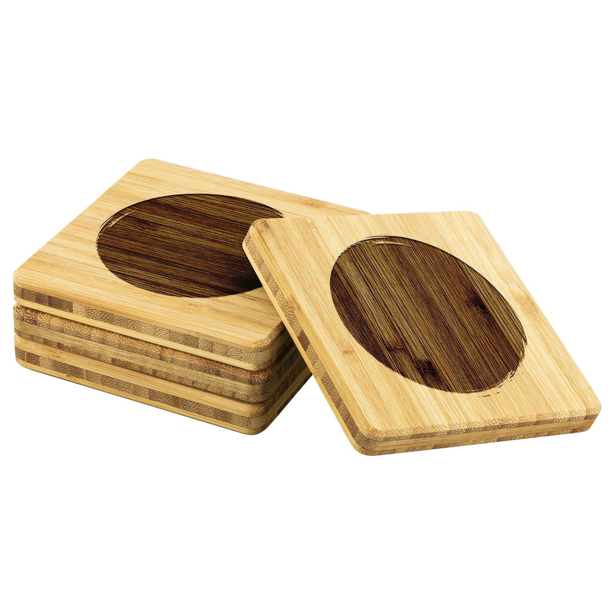 Bamboo Coaster - 4pc - Personal Hour for Yoga and Meditations 