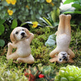 Load image into Gallery viewer, Yoga Dog Set Plug-In Garden Garden Resin Animal Plug-In Ornament - Personal Hour for Yoga and Meditations 
