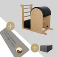 Load image into Gallery viewer, Pilates Ladder Barrel Bundle with Pilates Mat and Pilates Moon Box - Personal Hour for Yoga and Meditations 
